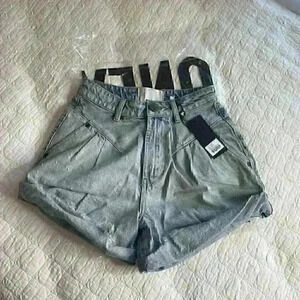 One Teaspoon High Waisted Shorts, Denim Shorts, Light Wash Shorts, Womens 23